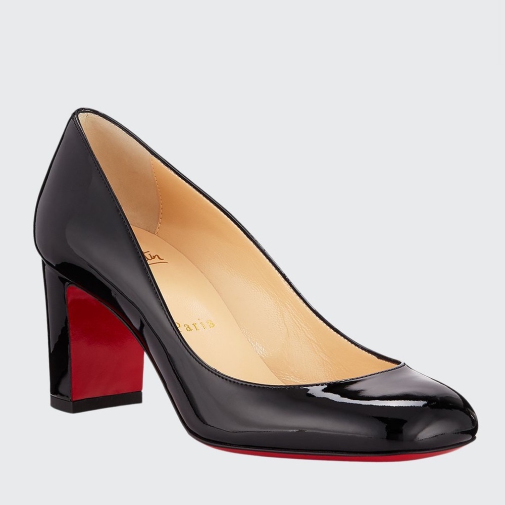 Christian Louboutin Black Cadrilla 70 Pumps w/ box